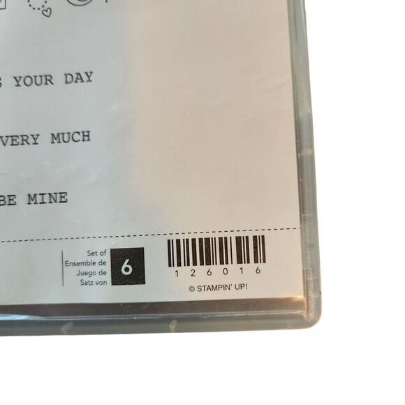 Stampin' Up! OUTLINED OCCASIONS Stamp Set of 6 126016 Celebrate Thanks Love - Picture 3 of 5